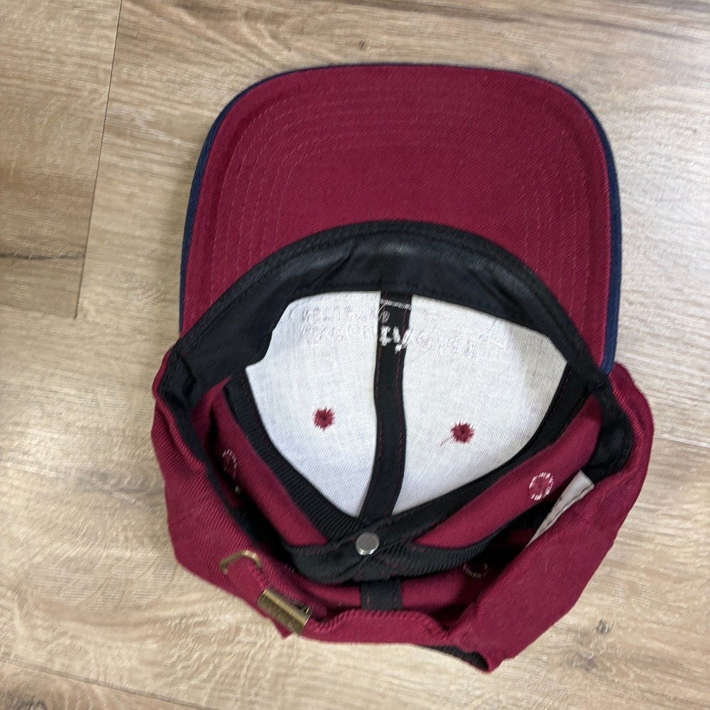 VTG NetJets Executive Jet Baseball Hat Port Authority 100%‎ Cotton Maroon - Picture 2 of 6